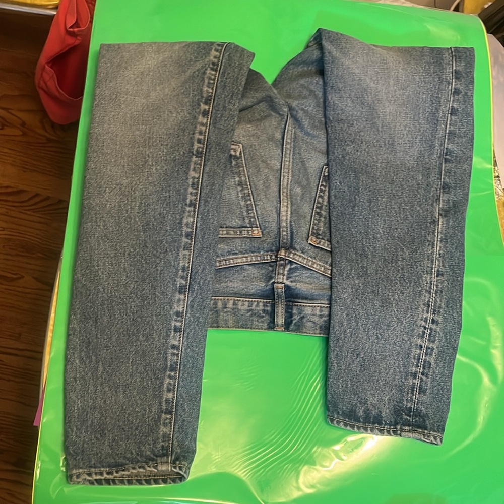 straight leg button up jeans